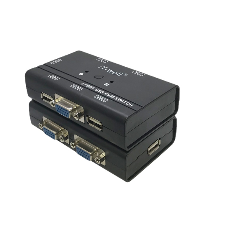 2 Ʈ USB2.0 kvm ġ   2 PC ȣƮ 1 Ʈ USB Ű 콺  VGA  Ƽ ̺